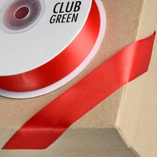 Double Sided Satin Ribbon 38mm x 1M Red