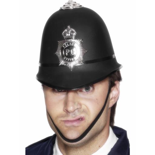 POLICE HELMET HARD PVC HELMET & BADGE...