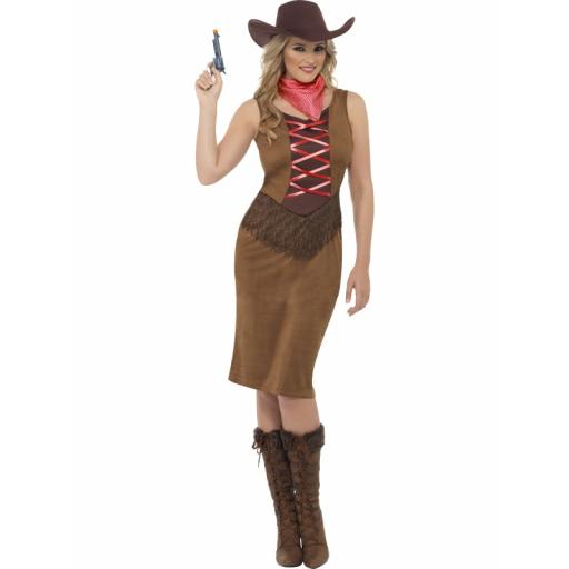 Fringe Cowgirl Dress neckerchief and hat