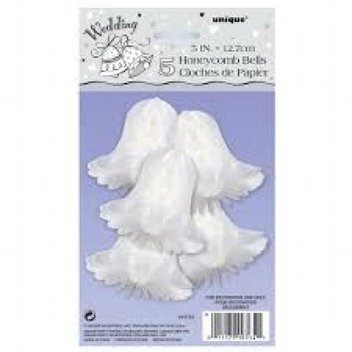 5 Honeycomb Bells White 5inch