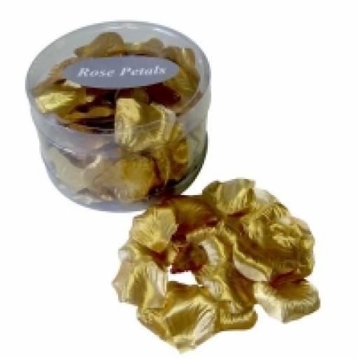 Metallic Gold Rose Petals (164 pcs)