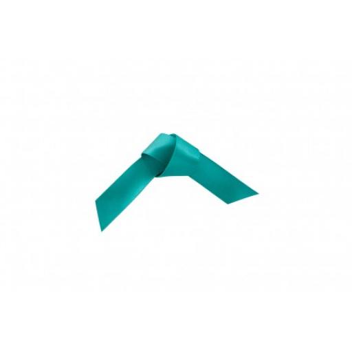 15mm Woven Edge Ribbon Teal