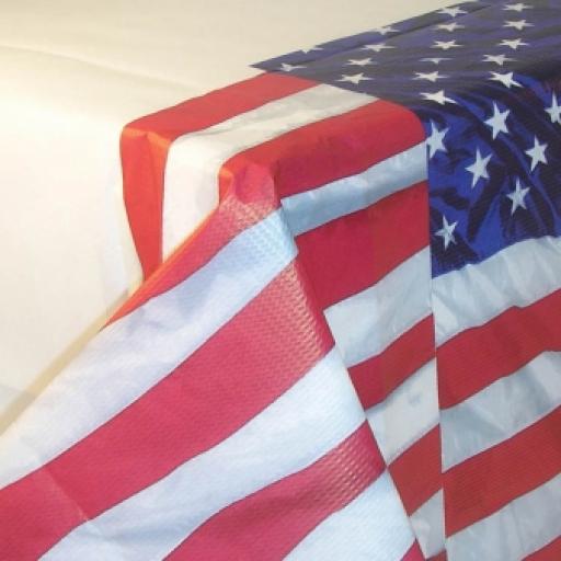 USA Flying Colours Paper Tablecover 54x102 inch