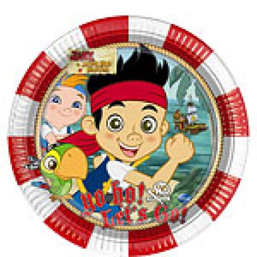 Jake Yo Ho Paper Party Plates 8pcs 23cm