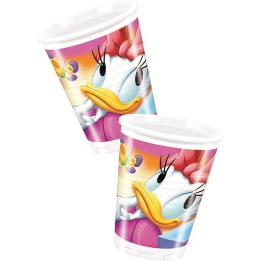 Daisy Duck Plastic cups 200ml 8pcs