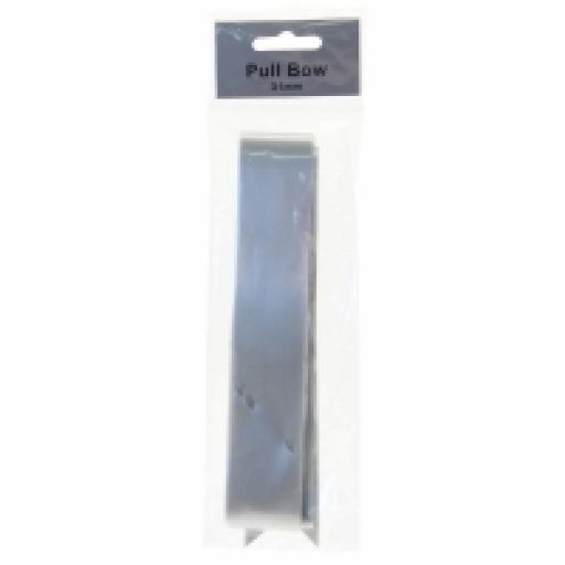 Silver 31mm Single Pull Bow on Header