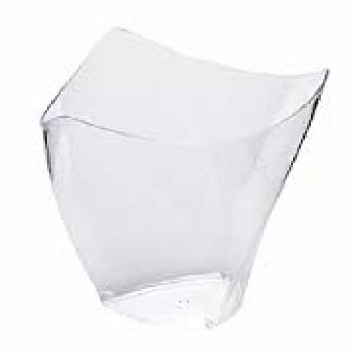 Mini Ware Clear Triangular Cup 12ct