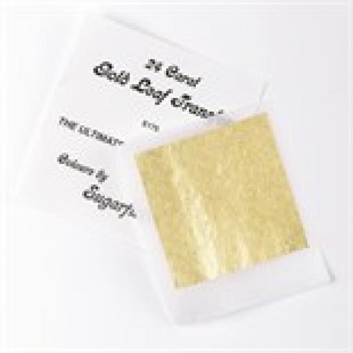 24 Carat Gold Leaf Transfer Sugarflair 83mm