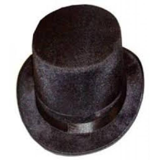 Black Top Hat 100% Polyester