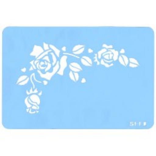 Romantic Rose Stencil Reusable