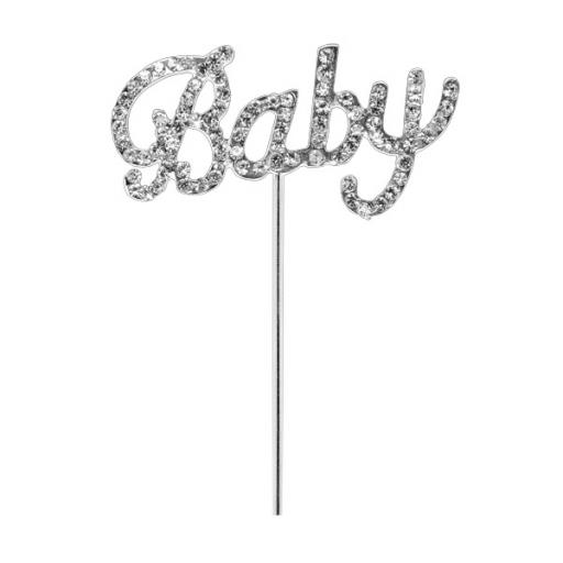 Diamante Baby On Silver Stem