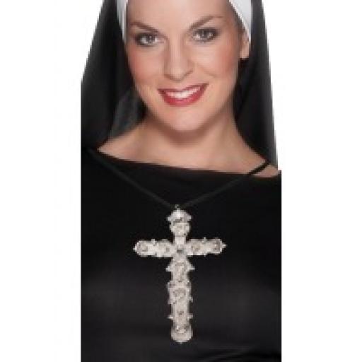 Ornate Cross Pendant Silver
