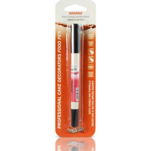 Rainbow Dust Food Art Pen - Orange