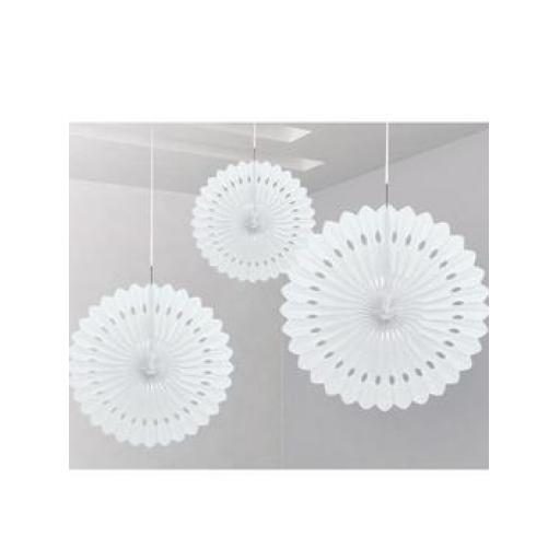 Decorative Fan 16 inch White 1pc