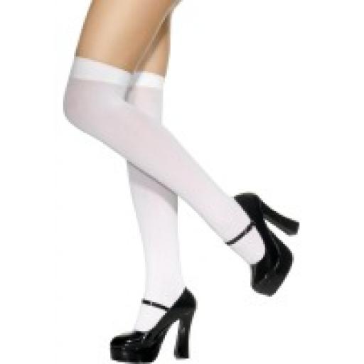 STOCKINGS KNEE LENGTH WHITE 40 DENIER PH