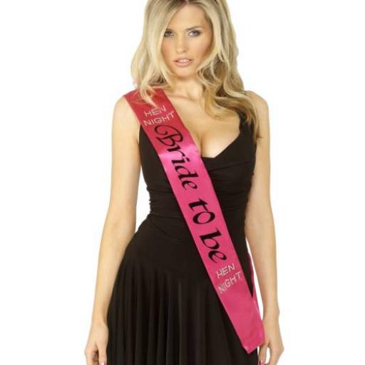 Fuschia Bride To Be Sash