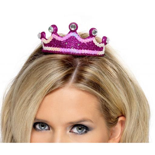 PRINCESS FLASHING TIARA HAIR SLIDE