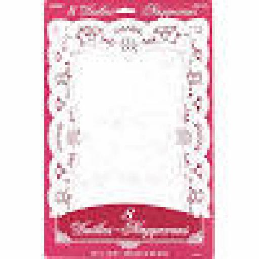 Doilies White Oblong 10x14.5 inch