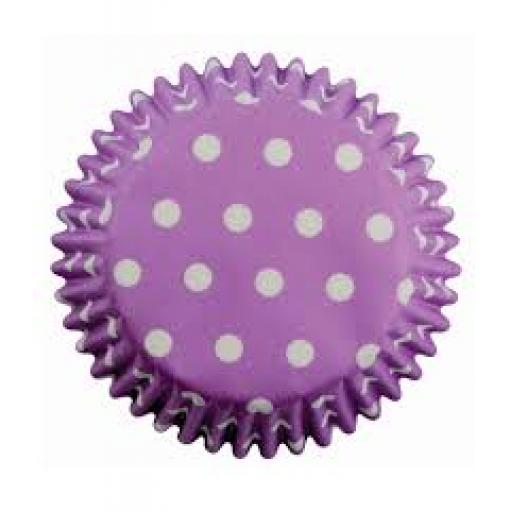 Lavender Polka Dotts Baking Cases 60pcs