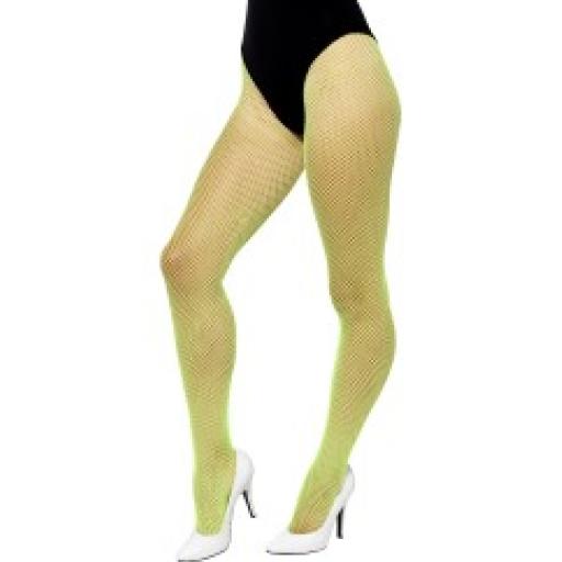 Fishnet Tights Neon Green