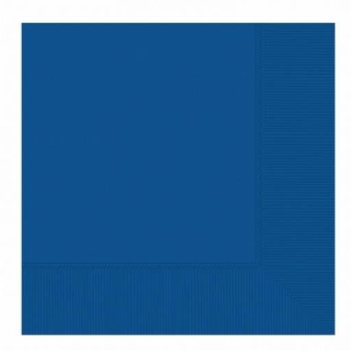 20 Bright Royal Blue Dinner Napkins 2ply/40cm