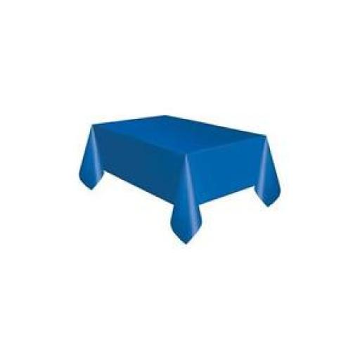 Plastic Tablecover Royal Blue Oblong 54x108 inch