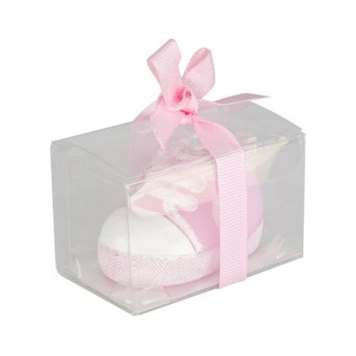 Baby Shower Candle Baby Trainer 55 x 33 x 33mm Pink