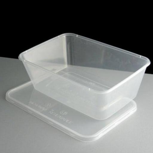 Micfrosafe 1000cc  Plastic Container + Lid  10pcs