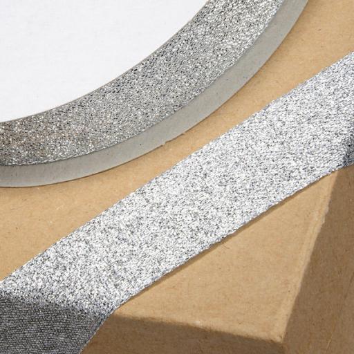 Lurex Ribbon Silver 25mm x 1m