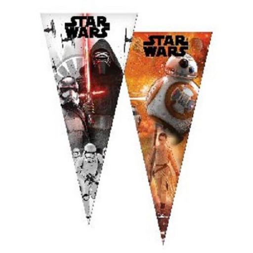 Star Wars 6 Plastic Sweet Cone Bags