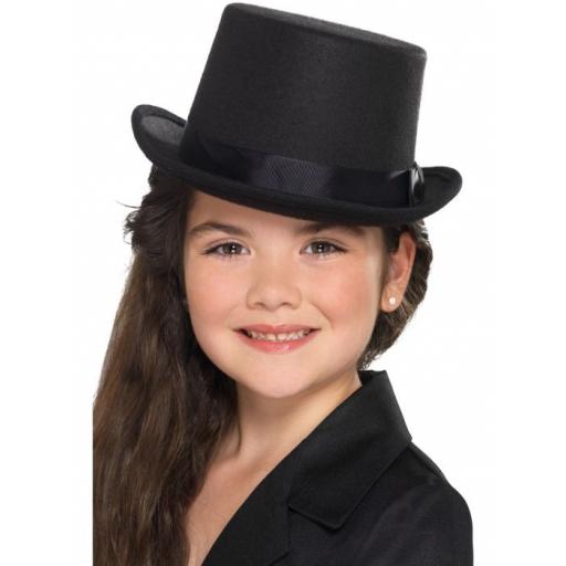 Kids Top Hat, Black