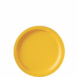 8 Sunshine Yellow Paper Plates 9 inch