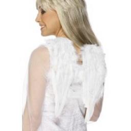 Angel Wings White Feathered 30cmx40cm