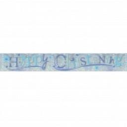 Happy Christening Foil Banner 2.7m