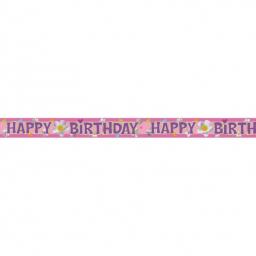 Happy Birthday Girl 4 Yard Banner