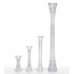 5 Inch Crystal-Look Pillars 4pk