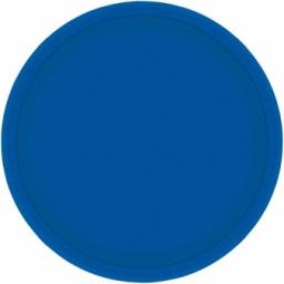 8 Bright Royal Blue Paper Plates 9"