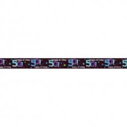 12 Foot Happy 50th Birthday Banner