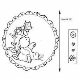 Patchwork Cutterss Teddy Plaque
