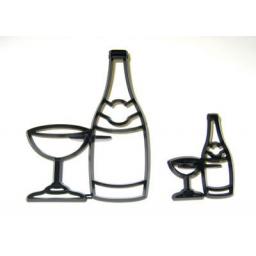 Patchwork Bottle & Glass