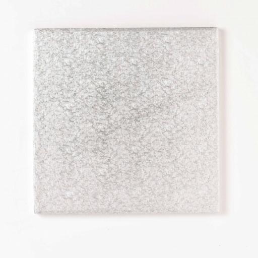 15 Inch Square 12mm Cake Drum - Silver