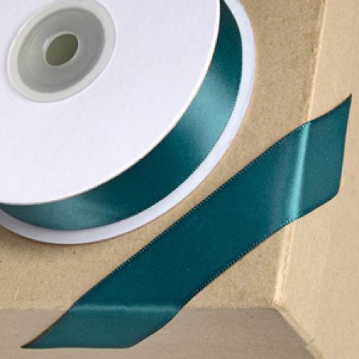 Satin Ribbon Bottle Green 15mm x 1m