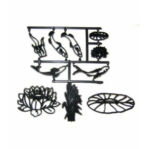 Patchwork Cutterss Waterlily/Fish Set