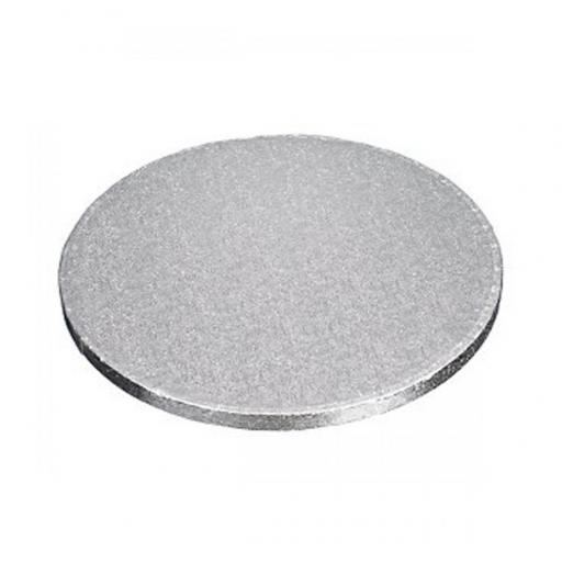 6 Inch Round 12mm Cake Drum - Silver