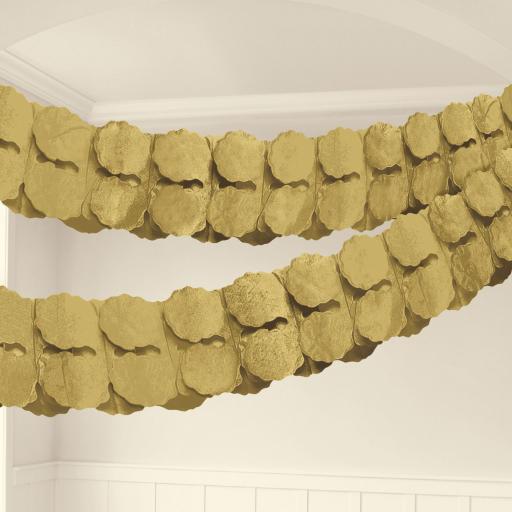 Paper Garland Gold 3.6m