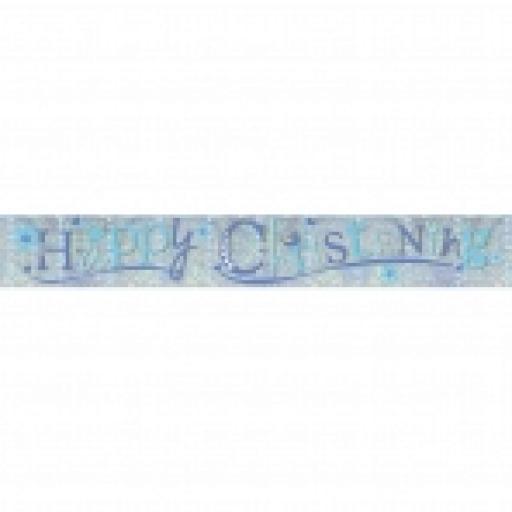 Happy Christening Foil Banner 2.7m