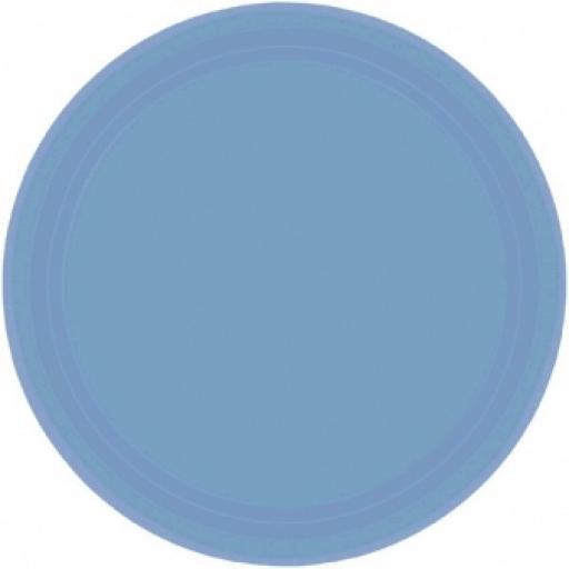 Pastel Blue Paper Plates 23cm 8pcs