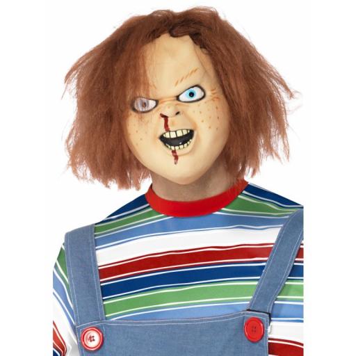 Chucky Latex Mask Brown Full Overhead