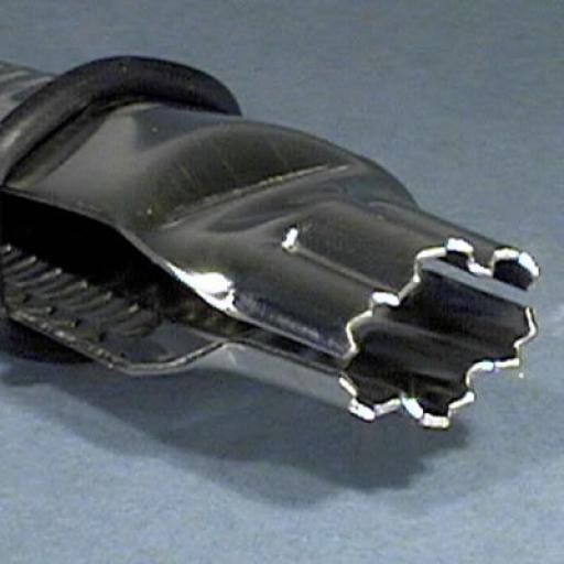 Triple Scallop Open Serrated 3/4in