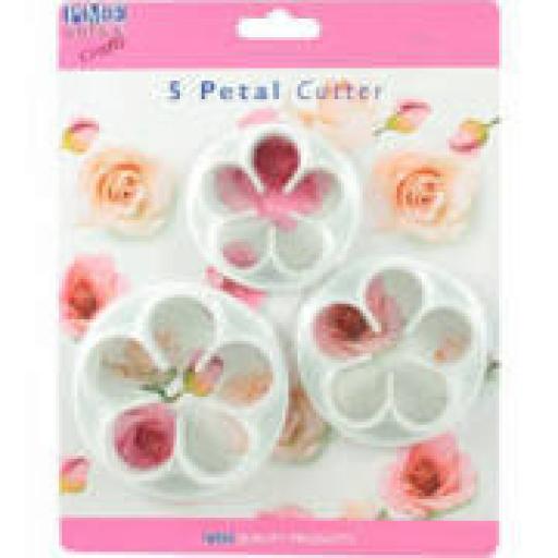 PME Large 5 Petal Cutterss Set of 3